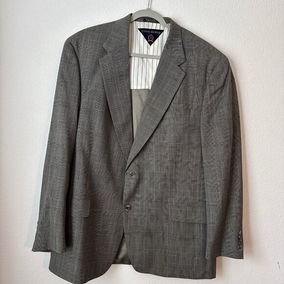 Tommy Hilfiger Other - VTG Tommy Hilfiger Mcraes Blazer Mens Sports Coat Suit Jacket 46L Union Made USA